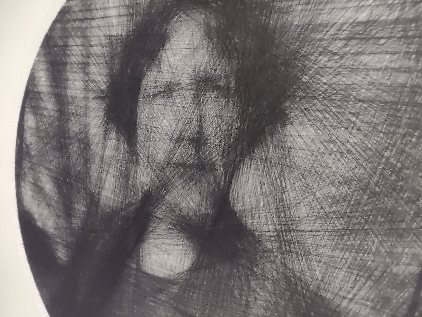 Eerste gelukte prototype - String portret